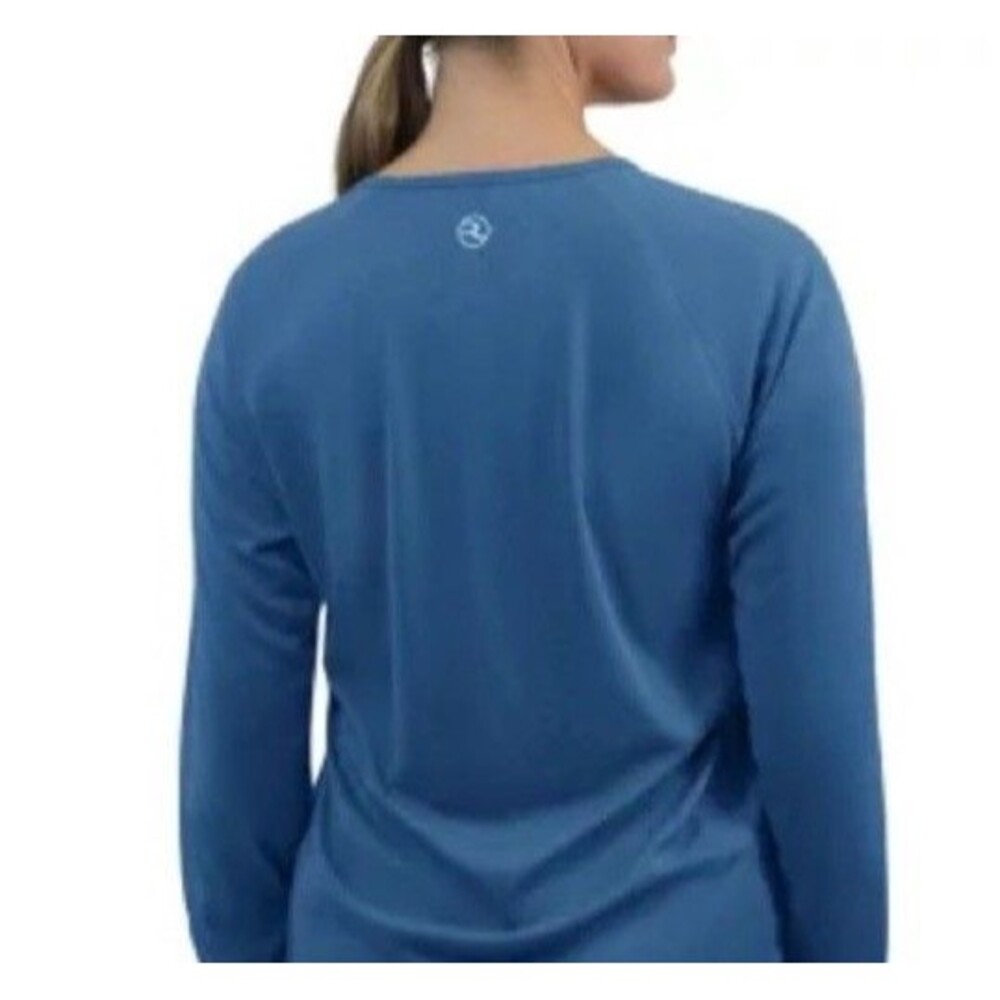 REEL LIFE WOMEN'S JAX BEACH LONG SLEEVE UV (UPF 50) Large Navy New - Picture 6 of 12